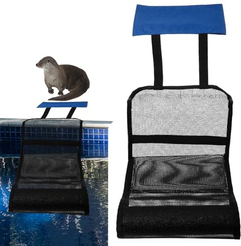 27,94x15,24x7,62 Cm Pool Ausstiegshilfe Für Tiere, Tiersparende Fluchtrampe Pool, Schwimmende Rampe Rettungen, Tierrampe Kleintier Swimming Fluchtrampe Sicherheit Tierrettungs Critter Escape Ramp,Blau