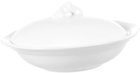 TOPBATHY Butterdose Mit Deckel Abalone-schale Aus Hochwertigem Material Praktische Servierschale Für Küche Und Zuhause Weiße Speiseschale Für Täglichen Gebrauch