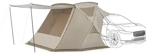 Tienda de Campaña para Automóvil, Parasoles Coche Laterales, Toldo Lateral para Acampar, Toldo Portátil, Tiendas de Campaña para Vehículos para Viajes al Aire Libre