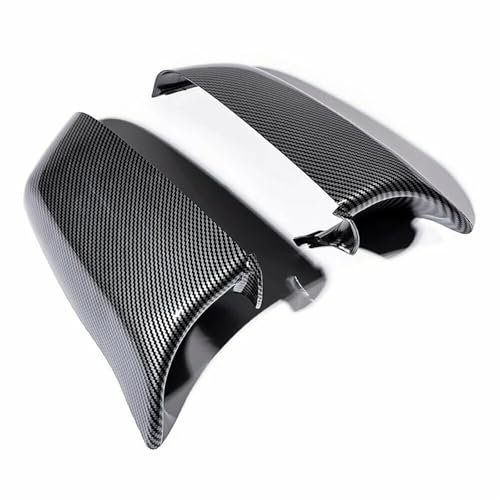 Rückspiegelabdeckung Für 2008 2009 2010 Autozubehör 2 Stücke E60 Kohlefaser Auto Seitenrückspiegelabdeckung 51167187431 51167187432 Auto Spiegelkappen(B)