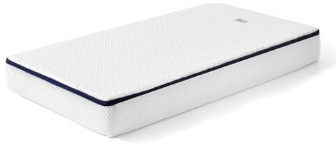 Kuo Baby - Colchón de Minicuna EVE | Colecho con núcleo HR perfilada | Previene la plagiocefalia | 80 x 50 cm | Funda lavable | Núcleo Aquapur | Certificado Oeko-tex Standard 100 | Tejido transpirable