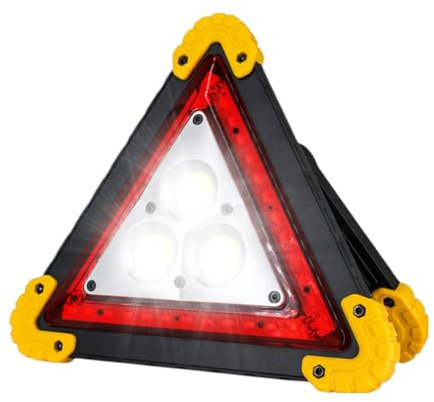 Luci Triangolari LED Per Auto - Lampeggiante A Rischio Luminoso, Segno Di Avvertimento Leggero Del Veicolo | Triangolo Di Sicurezza Ricaricabile, Faro Di Emergenza Impermeabile Per