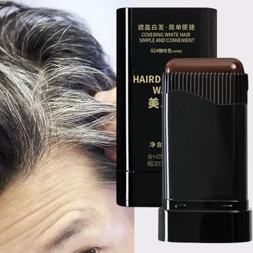 Qfdiwr Stick De Teinture Capillaire Imperméable,9x5cm Bâton De Couleur De Cheveux Instantanée,peigne De Teinture De Cheveux Blancs,pour Les Cheveux Et Les Racines