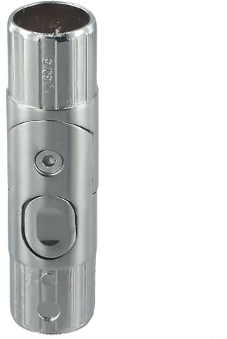 Jotekonoby Gartenschirm-Drehgelenk-Verbinder Wasserdichter Aluminium-Schirmstangen-Adapter Ersatzteile für Terrassen-Marktschirm 32-38mm Durchmesser Silber (32mm)