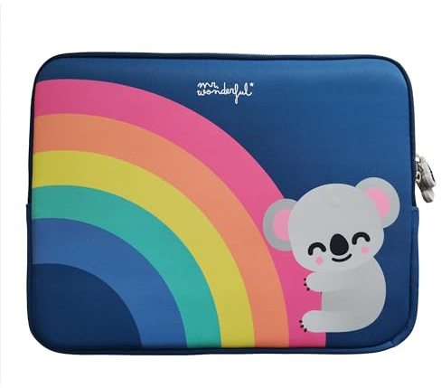WONDEE Mr Wonderful Funda para Chromebook y Portátil 11.6-12 de Koala para Niñas y Mujeres - Maletín/Funda Ordenador Portátil para Chromebook de 11,6 y 12, Mr Wonderful Regalos