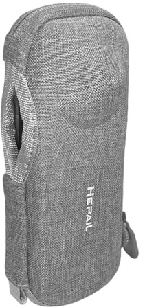 Aumotop X4 Hard Shell Skyddsfodral för Bärbar Reseförvaring Grå EVA-fleece, Enkel Laddningstillgång, för Utomhuskameraentusiaster