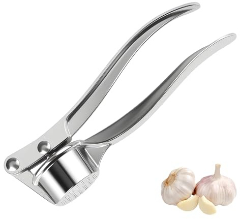 Prensa de ajo de Acero,Prensa de ajo Profesional para Cocina,Trituradora de Jengibre,Sin óxido, A Prueba de Fugas,Lavavajillas Resistente