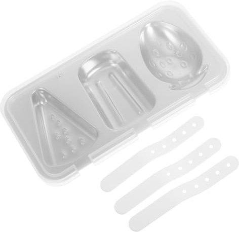 Housoutil Moule à Glace Accessoire Réutilisable Pratique en Acier Inoxydable et Plastique, Design Simple pour Glaces Maison Diy pour Garçon et Filles