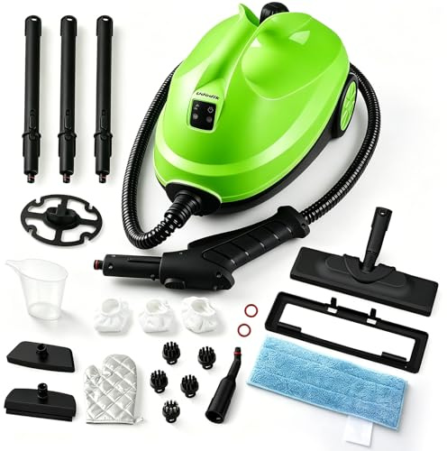 Udodik Pulitore a vapore multifunzione con design portatile, perfetto per pulire sporco di grasso da cucina, bagno, divano e pavimento.