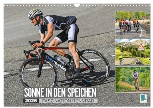 Sonne in den Speichen - Faszination Rennrad (Wandkalender 2026 DIN A3 quer), CALVENDO Monatskalender