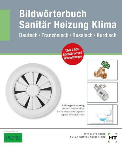 eBook inside: Buch und eBook Bildwörterbuch Sanitär, Heizung, Klima: Deutsch-Französisch-Russisch-Kurdisch