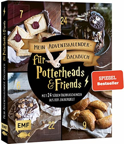Mein Adventskalender-Backbuch für Potterheads and Friends: Mit 24 süßen Überraschungen aus der Zauberwelt – Mit perforierten Seiten zum Auftrennen