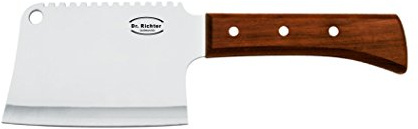 Chinesisches Hackmesser (Langer Griff) - Qualitätsprodukt von Dr. Richter (Klingenlänge: 13 cm, Edelstahl)