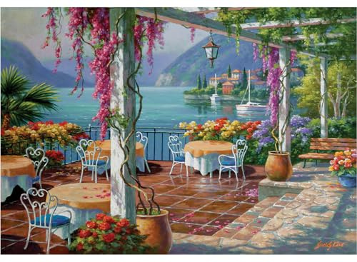 Anatolian 500 piece jigsaw puzzles - jigsaw puzzles for adults 500 pieces WISTERIA TERRACE is ideal as gifts for the whole family and the jigsaw 500 pieces for adults is made of ESKA BOARD