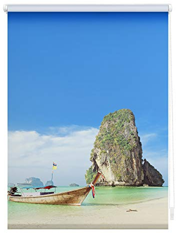 Lichtblick Klemmfix Tageslicht-Rollo mit Motiv, ohne Bohren, Blickdicht, Seitenzugrollo, Made in Germany, Thailand - Bunt 100 cm x 150 cm (B x L)