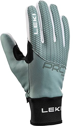 LEKI Damen PRC ThermoPlus Handschuhe, Black-Ice Green, EU 6,5