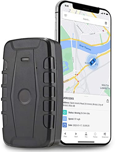 GPSLive 104 PRO Magnetisch GPS Tracker Auto, Wohnmobil, KFZ | Einfache Installation | Livetracking mit App | Keine SIM benötigt | GPS Tracker GPS Sender | Peilsender