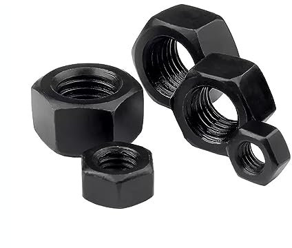 BREAKA Feingewinde-Sechskantmuttern, schwarzer Kohlenstoffstahl der Güteklasse 8.8, GB6171, Feingewinde-Sechskantmuttern M8 M10 M12 M14 M16 M20 M24 M27 M30 M36 M38 (Size : M10x1.25mm 5pcs)