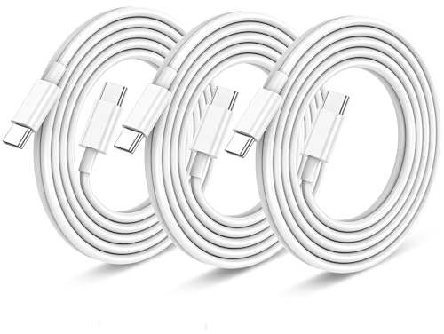 3Pack Long USB C to USB C Charger Cable 3M 60W, Fast Charging Type C to C Cable Lead for Apple iPhone 17 16 15 /Air/Pro Max/Plus/Pro, for MacBook Pro/Air, for iPad Pro12.9/11/Air/Mini,for Galaxy S24
