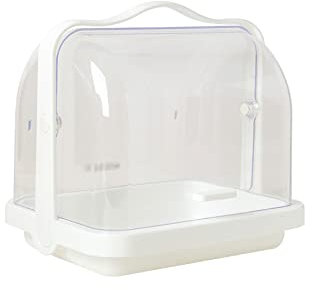 CTCOIJRN Fiambrera bento for Adultos, Caja de Pan con Tapa for Cocina, contenedor de Almacenamiento de Alimentos, contenedor Multiusos for el hogar, panera Transparente