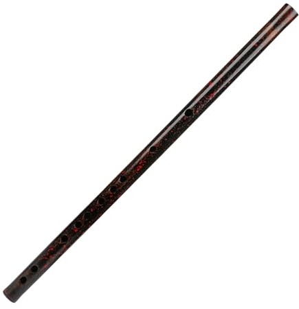 bambusflöte Obsidian Lack Flöte Instrument Master Made Bitter Handgemachte Bambusflöte(D Key)