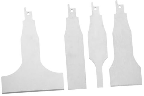 HOMSFOU 4pezzi Raschietto Per Pulizia Multi-funzionale Per Reciproche Di Lame Inossidabile Per Rimozione Di Macchie e Detriti Su Superfici Confezione Pratica e Resistente Per Uso Intensivo