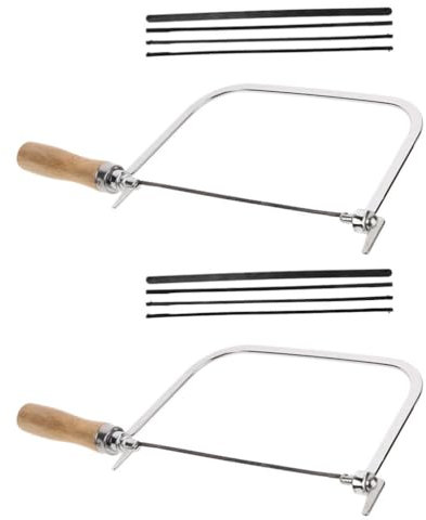 Artibetter 2sets Copertura U-shaped Con Manico Legno Per Lavorazione Del Legno Progetti Di Fai Da Te e Creazione Di Gioielli Mano Strumenti Per Artigianato e Lavori Di Precisione