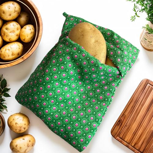 1PC Microwave Potato Bag for Perfect Baked Potatoes, 10.5 x 8.5 Inch - Reusable Microwave Baking Bag for Fluffy Potatoes, Healthy Snacks, and Quick Meals - Easy to Use and Clean