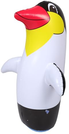 ibasenice Inflatable Penguin Toy 70cm for Kids Interactive Cartoon Animal Theme Party Decoration Outdoor Garden Fun Children Toys Random Color