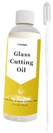 kowaku Olio per Taglio Del Vetro, 118 Ml, Lubrificante per Specchi in Vetro, per Lavori di Fusione,
