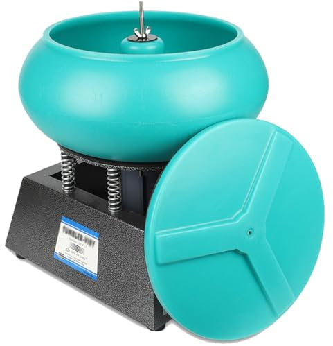 ylpddmm lucidatrice per Gioielli da 250W, lucidatrice a Manicotto, lucidatrice a Vibrazione a buratto,polisseuse Vibrante à Tambour per Gioielli Metalli Buratto Rotativo