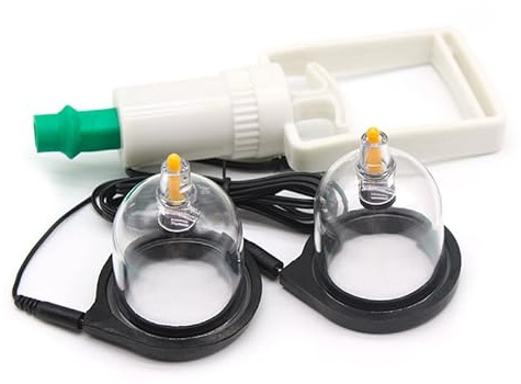 LZMYZ Elektro Shock Nippelsauger Brustwarzensauger Brustvergrößerung Extra Starke Brust Brustwarzen Nippel Sucker Set Elektrische Stimulator SM E-Stim Milchpumpe Pumpe Sexspielzeug für Frauen Paare(B)