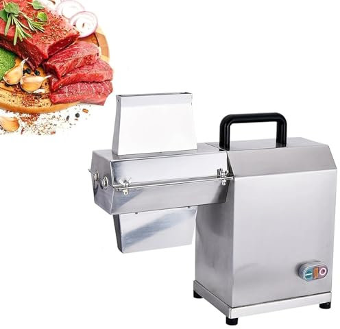 DDZJTPP 450W Electric Meat Tenderizer,Meat Cuber Tenderizer,Stainless Steel Tenderized Beef Steak Flatten Machine,Thickness 3-22mm,for Tenderizing Beef Turkey Chicken Pork Mutton Fish Steak