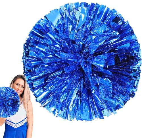 FmtwPhn s for cheerleading, cheer team, dance poms for girls, 30 cm / 11.8 inch dance game team spirit cheer with finger-friendly rings for children adults