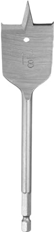 sourcing map Spade Drill Bit 1-3/8 Paddle Flat Bits Wood Hole Cutter with Quick Change 1/4 Inch Hex Shank for Woodworking Fiberglass, Silver Tone