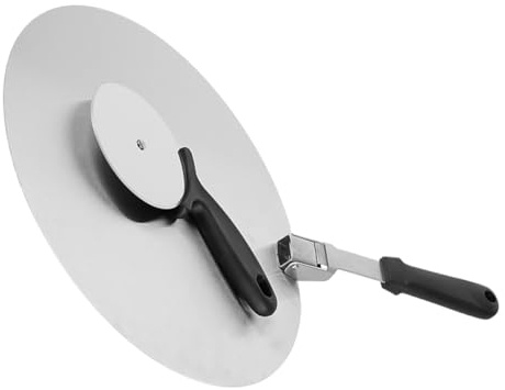 PAMINGONO Pala e Tagliapizza in Acciaio Inox Pala Pizza Pieghevole per Pizza Pane e Dolci Professionali Resistente e Pratici