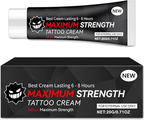 Tattoo Moisturising Balm 20g – Non-Greasy Cream for Tattooed Skin, Lightweight Daily Moisturiser, Portable Travel Size for Everyday Use