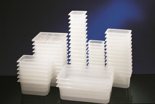 GN Behälter Gastronormbehälter 1/1-100mm Tiefe aus Kunststoff transparent 1A Qualität