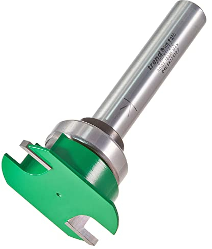 Trend CraftPro Aquamac 21 Recesser Router Cutter Bit, 1/2 Inch Shank, 46.3mm Cut Diameter, Tungsten Carbide Tipped, Bearing Guided, C207X1/2TC