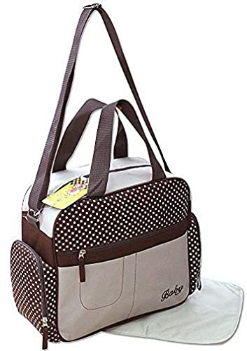 GMMH 2 tlg Wickeltasche Pflegetasche Windeltasche Babytasche Farbauswahl beige 2140