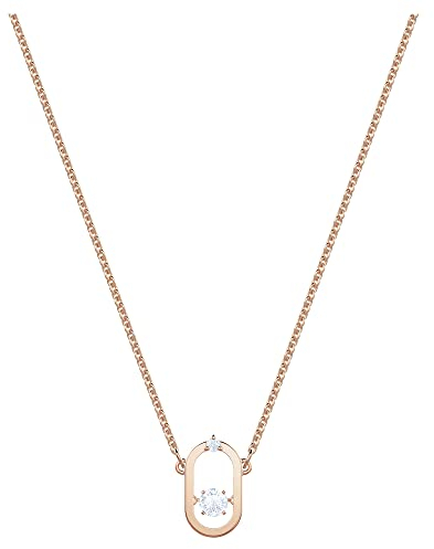 Swarovski Collana North, bianco, Placcato oro rosa