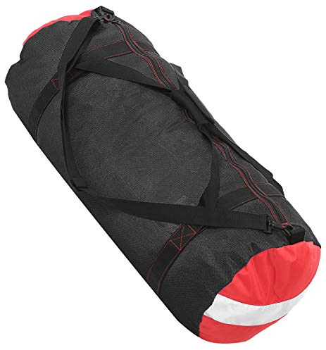 Alomejor 100L Diving Mesh Seesack PVC Oxford Large Scuba Mesh Duffle Gear Umhängetasche für Taucher Schnorcheln Flipper Wet Clothes Storage Handtasche(Schwarz)