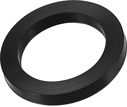 MECCANIXITY Nitrile Rubber Flat Washer 1-1/2 Inch DN40 Gasket for Wrench Type Quick Connector, Black Pack of 5