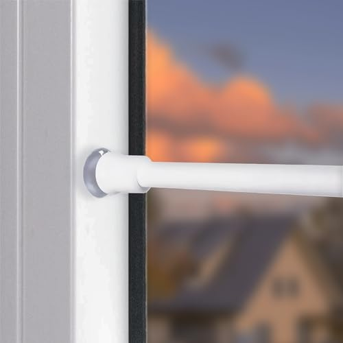 Barras de cortina extensibles sin taladro, barras de tensión para cortinas, barras para baño, armario, cocina, ventanas (60-99CM/23.6-38.9In)
