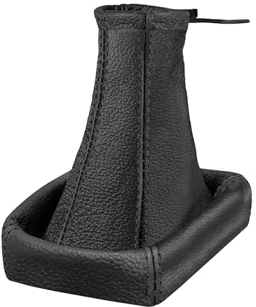 Schaltsack für Opel Astra G - Bj. 1998-2005 - aus echtem Leder - Schwarz - Schaltmanschette - Manschette für Gangschaltung - Schalthebelmanschette für Schaltgetriebe - Echtleder - A0016-1