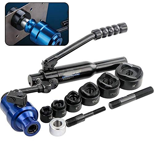FLaig Hydraulische Crimpwerkzeuge, hydraulischer Lochgräber, Lochherstellungswerkzeuge, Stanzwerkzeuge 22,5–61,5 mm im 3,5 mm milden Blech WK-8AL Zange