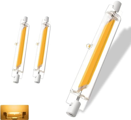 GDYOD R7S LED 118mm Dimmbar, 20W R7S 118mm Glühbirne Ersatz für 200W Halogenlamp, Lampen Warmweiß 3000K 2000LM Kein Flackern, 360°Abstrahlwinkel LED Stab,Leuchtmittel,2er Pack