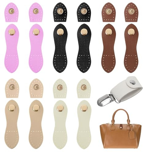 10 Piezas Hebillas de Plástico con Cierre de Botón, Hebillas para Hacer Bolsos, Cierre Bolso Cuero con Pinzas para Sombreros para Bolsos, Portátiles, Carteras