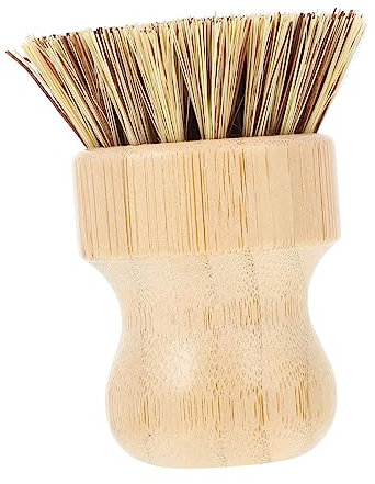 GOOHOCHY Non-Scratch Dish Brush Kitchen Pot Brush Multi-Function Veggie Scrubber Sturdy Bristles Sustainable Material Vegetable Cleaner Device