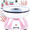 Gadgy Machine Barbe à Papa Maison, Cotton Candy Rétro pour Sucre ou Bonbons Candy Floss, idéal pendant Fêtes d'Anniversaires, incl. 10 Baguettes Barbapapa et Cuillère a Mesurer, Rose